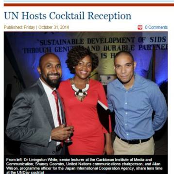 Shanoy Coombs and Colleagues at United Nations Day Cocktails