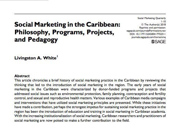 Social marketing in the caribbean www.shanoycoombs.com
